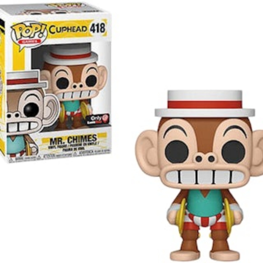 LAST CHANCE! Funko Pop! Games Cuphead Mr. Chimes GameStop Exclusive Figure #418